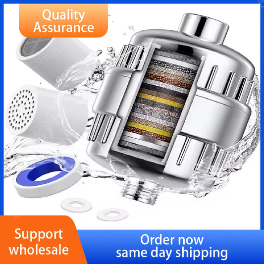 25-Stage Shower Filter Softens Hard Water Effectively Removes Metals Replaceable Filter OEM Factory Direct Wholesale Bulk Custom